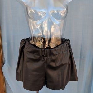 Vegan Leather Shorts